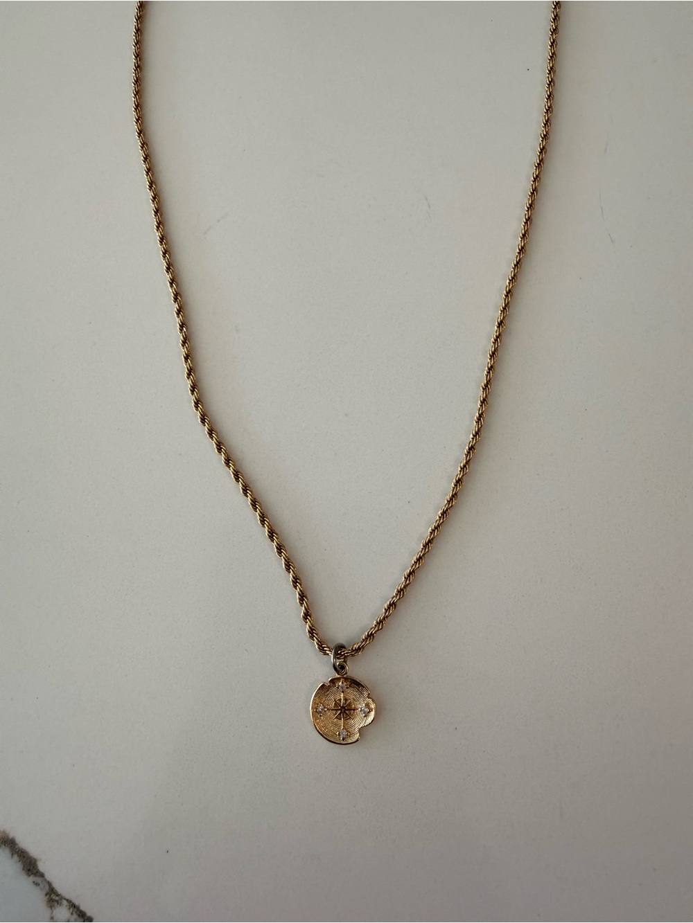 Gold Compass Pendant Necklace - Women's Jewelry